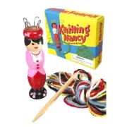 Wood KNITTING NANCY DOLL Yarn Spool Loom Craft French Knitter Rope Braid Maker