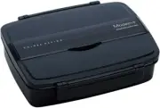 Skater Black Japanese Compartmental 2-Tier Bento Lunch Box 870ml S-3993