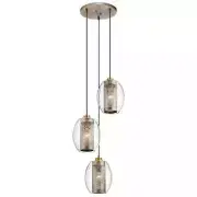 Kichler 44103AP - Asher 3 Light Dimmable Pendant - Antique Pewter