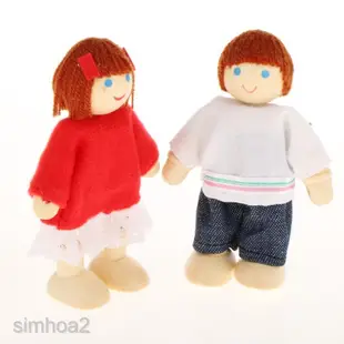現代家庭成員家具套裝娃娃屋微型聖誕木製玩具 MAL1ML