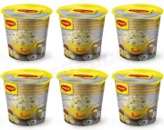 6 MAGGI Onions & Croutons Instant Mashed Potato Puree Quick Prep Buckets 59g