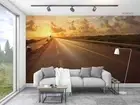 3D Highway Sunrise Wallpaper Wall Mural Removable Self-adhesive 43