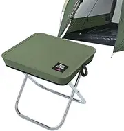 Camping Stool | Pocket Collapsible Fold up Stool for Fishing, Camping Beach, Ultra-Light Step Stool, Aluminum Camping Stool for Outdoor Activities