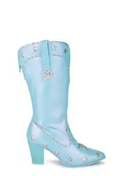 [Y.R.U.] Pearl Star Space Cowgirl Boots - Blue
