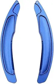 Car Steering Wheel Shift Paddles for M&ITSUBISHI ASX RVR Outlander Lancer Eclipse Cross Lancer Car Shifter Styling Accessories Extension Shifters Sticker 2pcs HTEOPOEKFR(Blue)