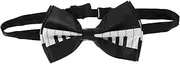 [WRITWAA] Piano Key Pattern Bow Tie Men's Pre-tied Bow Tie for Wedding Party Business Formal
