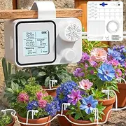 2025 Automatic Plant Waterer Indoor Automatic Watering System, Supports 15 Potted Plants, Programmable Watering Timer with Digital Display and Humidity Detection