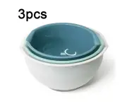 3 Pcs Mixing Bowls Multi-Purpose Plastic Mixing Bowl Salad Bowl Kitchen Creative Vegetable Fruit Bowl Stackable Bowls Set