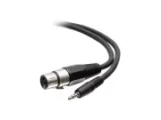 C2G C2G41470 6 ft. 3.5mm Male 3 Position TRS to Female XLR Cable Male to Female