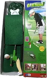 Reid66 New Indoor Mini Golf Game, Golfing Man Indoor Golf Game Indoor Mini Golf Game Set with A Little Guy Attached to Golf Club,23.6×15.7''