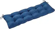 Bench Cushion 20x39 Swing Cushion Single Color Minimalist Lounge Chair Soft Thick Polyester Bay Window Dark Blue