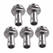 (9mm) PC Water Cooling 6 PCS Two-Touch Fitting G1/4 Thread Barb Fitting Fit