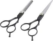 Haircut Scissors Set Professional Barber Shears Teeth Straight Hairdressing Tools for Salon Home Use