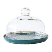 Cake Stand Cake Plate Server With Dome Dessert Cake Cover Butter