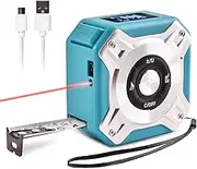 RAYWE Infrared Electronic Tape Measure, 2-in-1 Handheld Electronic Rangefinder Measure Automatic Calibration 131.2Ft Infrared Measure 16.5Ft Tape Measure with LCD Display for Measuring