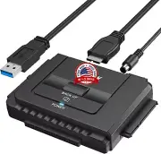 Convertidor Usb 3.0 A Ide Y Sata Disco Duro Externo Kit De Adaptador De Unidad