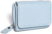 [Oyccen] Ladies Small Wallet Short Purses for Women Zipper Purse with Coin Bag Credit Card Holder Wallet, Blue, Free, Casual