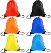 Supkeyer 6x Drawstring Tote Cinch Gym Bags Storage Backpack for Gym Sport Travel Storage