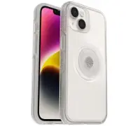 OtterBox Apple iPhone 14 / iPhone 13 Otter + Pop Symmetry Series Clear Antimicrobial Case - Stardust Pop(Clear Glitter) (77-89720)