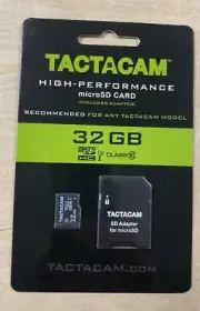 BRAND NEW TACTACAM 4.0/5.0 TACTACAM ULTRA MICROSD 32GB CARD