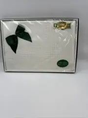 Fergusons Irish Linen Tray Cloth New in Box 12” X 18” White