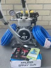airless paint sprayer JET05 3000 PSI 4HP GUN HOSE TIPS ETC