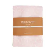Annabel Trends Linen Tablecloth Cover Medium 138x240cm Pink Petal Floral
