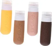 Didiseaon 4pcs Travel Bottles for Toiletries Leakproof Shampoo Containers with Storage Bag for Cosmetics Travel Essentials Reusable and Convenient
