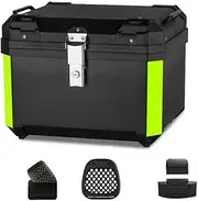 57L Motorcycle Trunk Box,Universal ABS Motorcycle Tail Box,Sturdy Motorcycle Trunk Tour Luggage Storage Top Box,Large Capacity Waterproof and Impact Resistant Storage Box,Universal Bracket