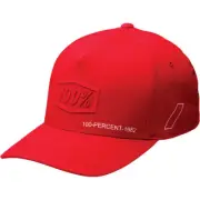 100% Shadow Flexfit Hat - Red | Large/XL
