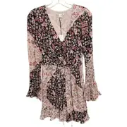 Rebecca Minkoff NEW June Dress Womens Size 2 Pink Multi Rufflew Patchwork NWT