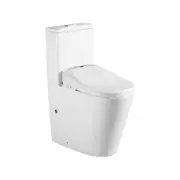 evekare Raised Height Rimless Back to Wall Toilet Suite with Smart Bidet Toilet Seat WELS 4 Star 4.7L/Full