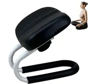 Dreuhuing Prayer Bench, Non-slip Metal Frame Yoga Stool, Adjustable Height Knees for Praying with Sponges Cushion, Hip Support Meditation Accessories, Leg Sleeve, Portable Chair for Home Yoga Studio