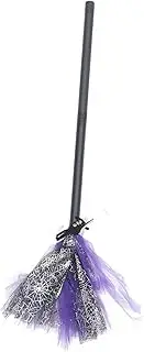 Totority 1Pc Halloween Witch Broom Prop Lightweight Besom for Cosplay Parties Accessory for Memorable Halloween Celebrations