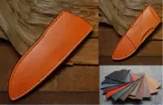 Leather Pouch Sheath Custom Handmade fixed belt blade hunting knife bag Z1006