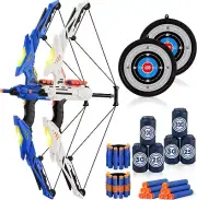 maysida Kids Bow and Arrow Set, 2-Pack, Lights Up, 988-706A - Blue + White