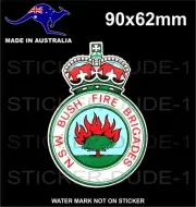 OBSOLETE NSW BUSH FIRE BRIGADES STICKER