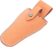 HAKIDZEL Leather Scissor Bag for Garden Tools Durable Protective with Button Fastener Elegant Design for Pruning Shears and Pliers Cattlehide Material