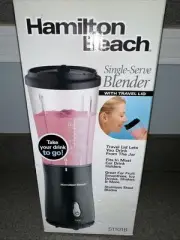 Hamilton Beach Personal Single Serve Blender W/ToGo Travel Lid Cup Smoothie NEW
