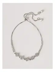 [Piper] Clover Charms Bracelet in Silver