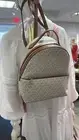 Michael Kors Valerie Medium Backpack Vanilla MK Signature