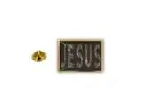 pins pin's badge metal lapel hat button jesus christ christian