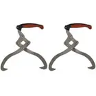 Log Tongs Set with TPR Grip Heavy Duty Firewood Tool Outdoor Use