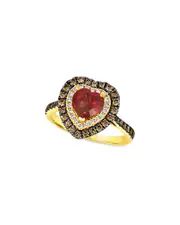 Le Vian 14K 2.36 ct. tw. Diamond & Rhodolite Heart Ring