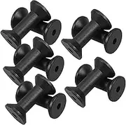 10pcs Antique Wooden Thread Spools Sturdy Craft Bobbins for Sewing Embroidery and DIY Projects Durable Wood Ribbon Holders for Organized Workspace