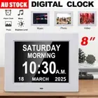 8" Dementia Clock For Seniors Digital Alarm Clock Large Font Day And Date Desk