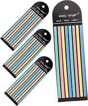 COMPUKAS Books of Transparent Highlight Strips Long Highlighter Tape for Annotating Portable Sticky Tabs Macaron Colors for Visual Tracking and Reading Focus