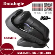 Datalogic Gryphon GM4500-BK-HD-433 Wireless High Density Barcode Scanner w Cable