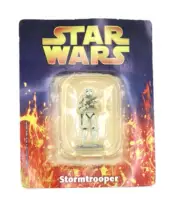 Vtg 2005 DeAgostini Star Wars Stormtrooper 2.5" Diecast Metal Miniature Figure