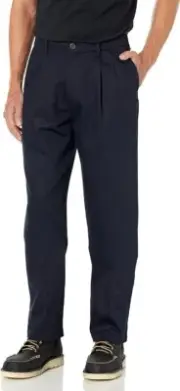 Dockers Men's Classic Fit Signature Lux Cotton Stretch Pants-Pleated 40x32